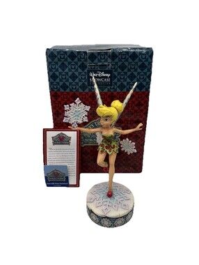 Disney Jim Shore Tinkerbell Winter Wonderland Figure Showcase 4008068 Like New